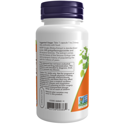 Ginkgo Biloba 60 mg - 60 Veg Capsules