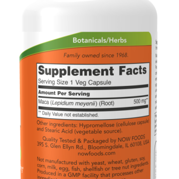 Maca 500 mg - 100 Veg Capsules