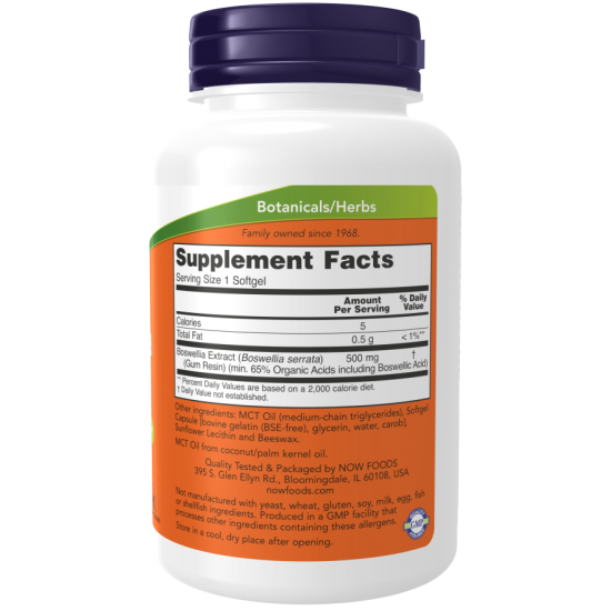 Boswellia Extract 500 mg - 90 Softgels Boswellia Extract 500 mg - 90 Softgels