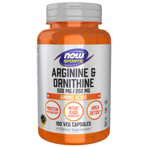 Arginine & Ornithine 500/250 mg - 100 Capsules
