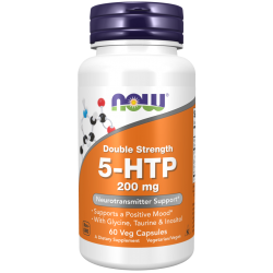 5-HTP, Double Strength 200 mg 60 Veg Capsules