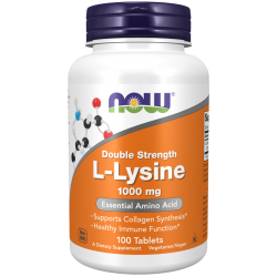 L-Lysine 1,000 mg Double Strength - 100 Tablets L-Lysine 1,000 mg Double Strength - 100 Tablets