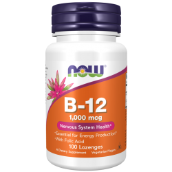 B-12 (1000 mcg) with Folic Acid 100 Chewable Lozenges