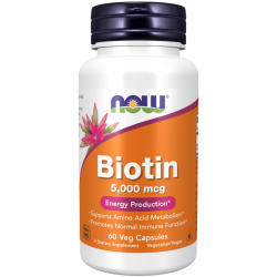 Biotin 5000 mcg - 60 Veg Capsules Biotin 5000 mcg - 60 Veg Capsules