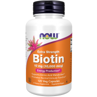 Biotin 10 mg (10,000 mcg), Extra Strength 120 Veg Capsules Biotin 10 mg (10,000 mcg), Extra Strength 120 Veg Capsules