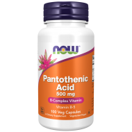 Pantothenic Acid 500 mg 100 Capsules