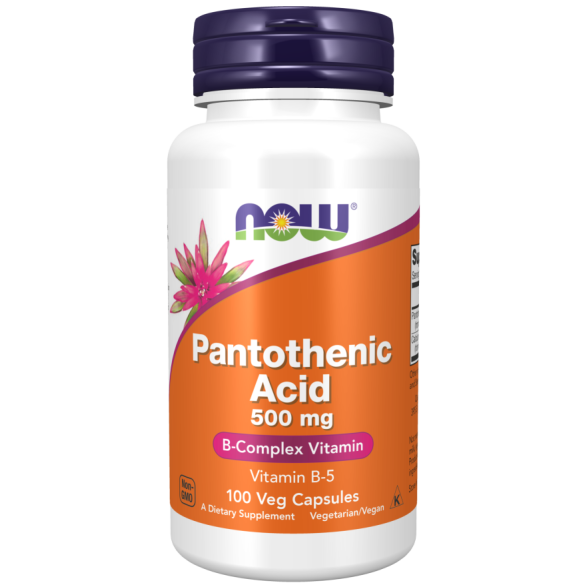 Pantothenic Acid 500 mg 100 Capsules