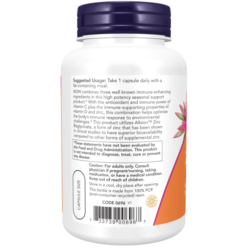 C-1000 Zinc & D-3 100 Veg Capsules