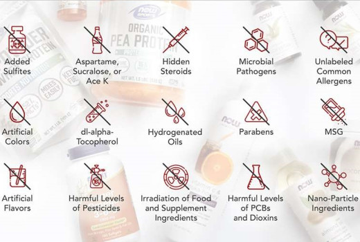 Amit biztosan nem tartalmaznak a NOW Foods termékek