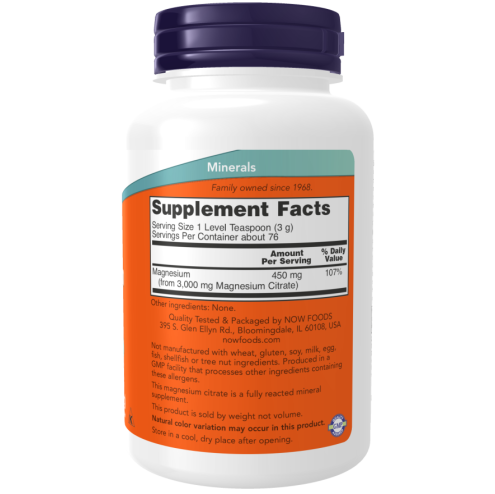 Magnesium Citrate Pure Powder (227 g)