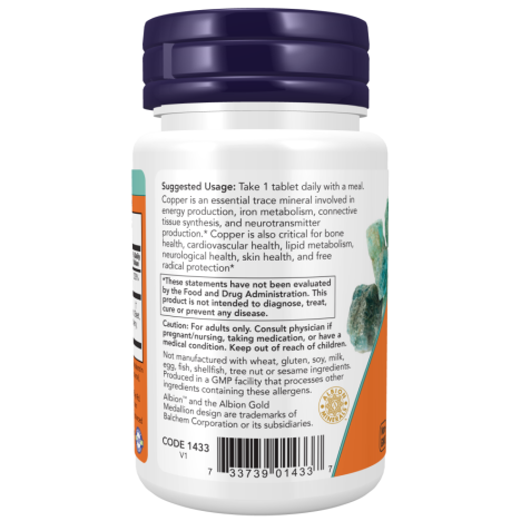 Copper Glycinate 120 Tablets