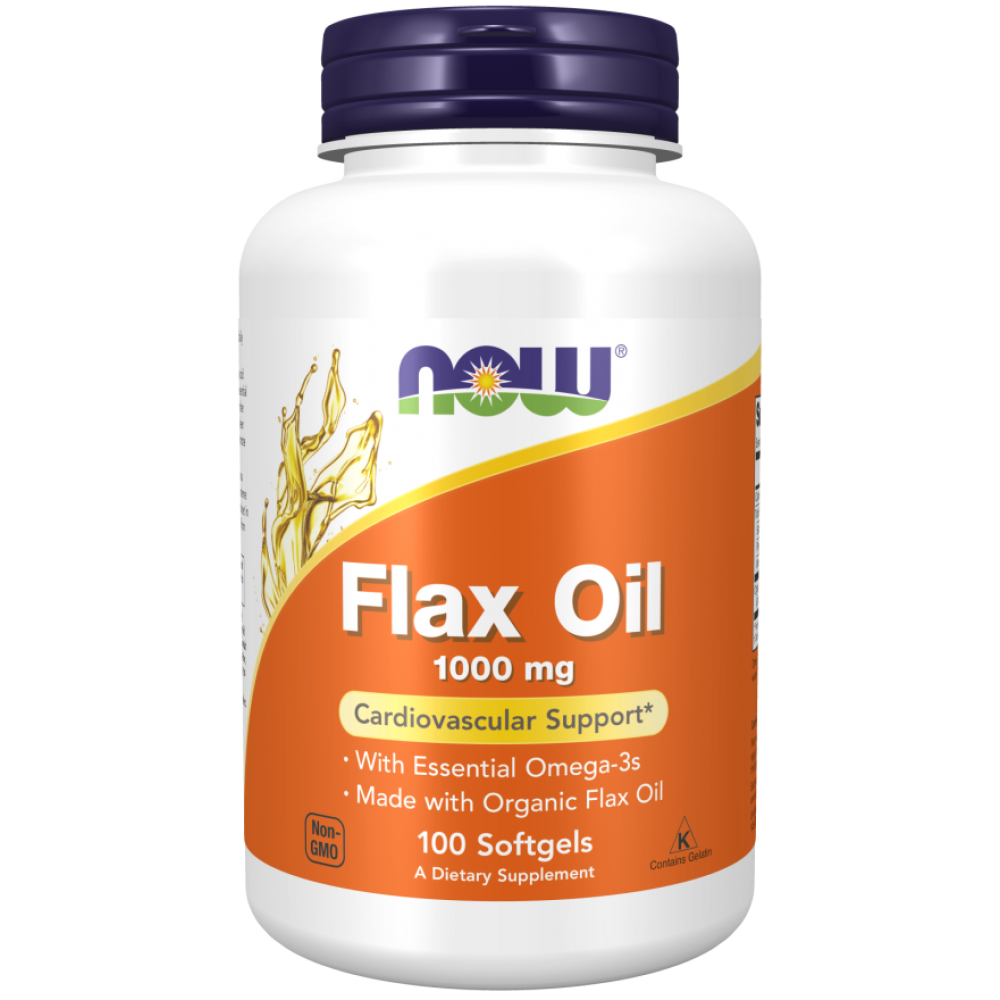 Flax Oil 1000 mg 100 Softgels Organic 