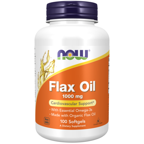 Flax Oil 1000 mg 100 Softgels Organic