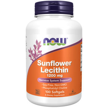 Sunflower Lecithin 1200 mg Soy-Free, Non-GMO - 100 Softgels