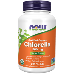 Chlorella 500 mg, Organic 200 Tablets Chlorella 500 mg, Organic 200 Tablets