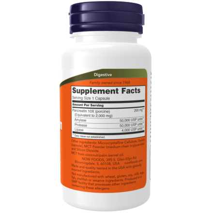 Pancreatin 2000 mg 100 Capsules