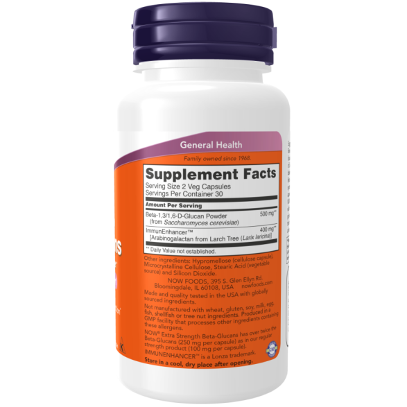 Beta-Glucans with ImmunEnhancer™, Extra Strength 60 Veg Capsules Immunerősítő