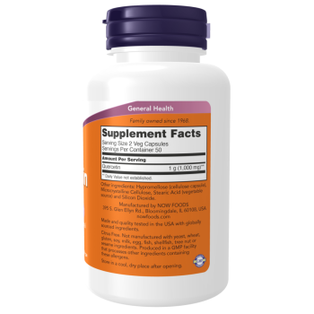 Quercetin 500 mg 100 Veg Capsules