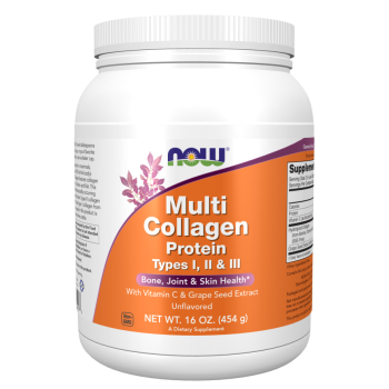Multi Collagen Protein Types I, II & III Powder 454 g (35 adag )