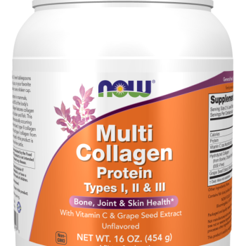 Multi Collagen Protein Types I, II & III Powder 454 g (35 adag )
