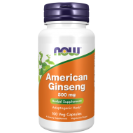 American Ginseng 500 mg - 100 Veg Capsules