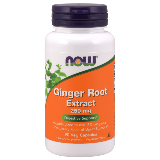 Ginger Root Extract 250 mg - 90 Veg Capsules