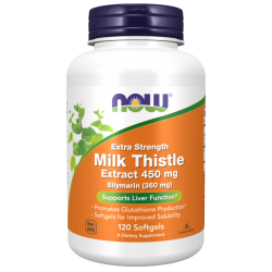 Silymarin Milk Thistle Extract, Extra Strength 450 mg 120 Softgels- Máriatövis kivonat