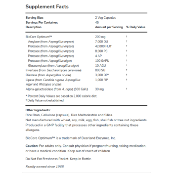 Optimal Digestive System 90 Veg Capsules