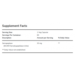 Serrapeptase 60 Veg Capsules