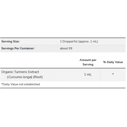 Turmeric Extract Liquid, Organic 59 ml 