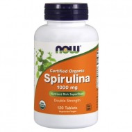 Spirulina 1,000 mg 120 Tablets, Certified Organic